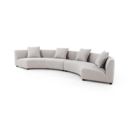 Four Hands Liam Sectional Sofa with Four Cushions