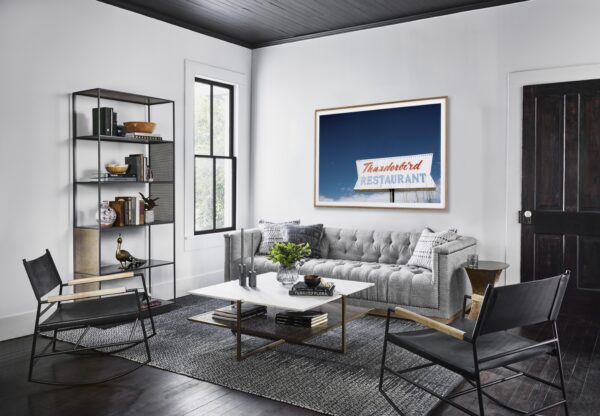 Beautiful View Of Living room With Grey Sofa Set