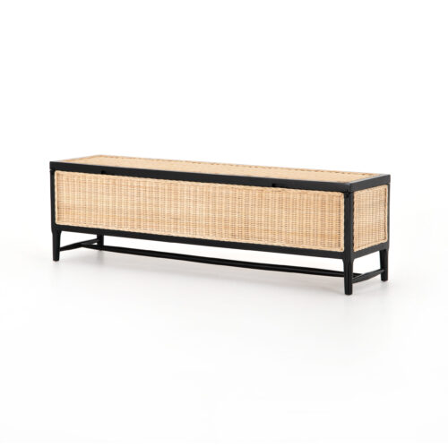 Warm Wheat Rattan Leanna Trunk