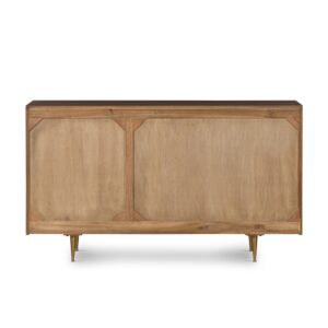 back view of Billy Six Drawer Dresser Dark Walnut