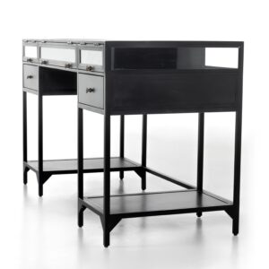 Shadow Box Modular Writing Desk In Black