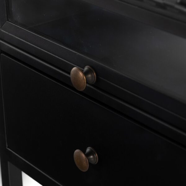 Close Up Image Of Drawers In Black