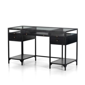 Shadow Box Modular Desk with Five Drawers