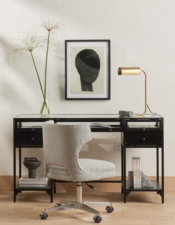 Shadow Box Modular Writing Desk With A Chair