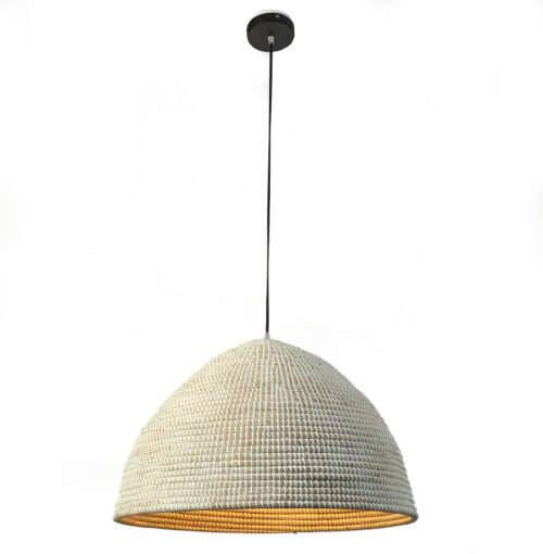 Alor Pendant Large White Seagrass