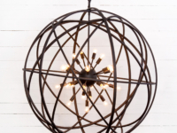 TENNYSON LARGE CHANDELIER-RUST