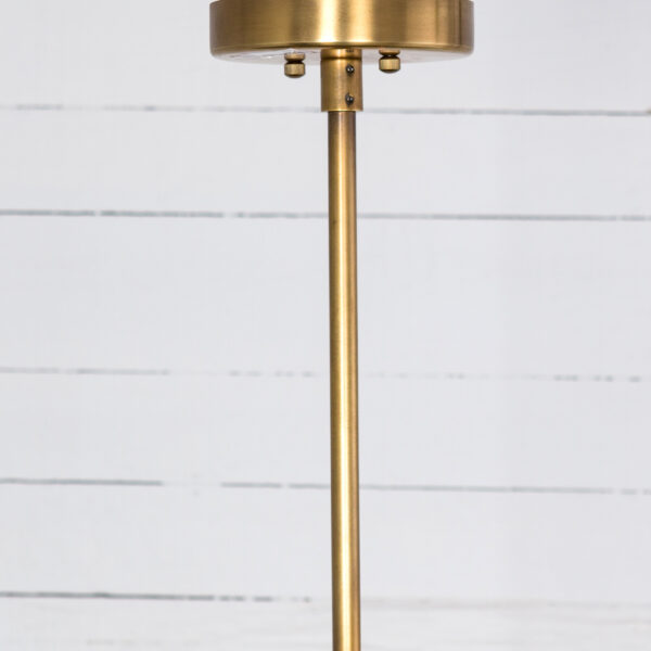 Rod of Matte Brass Pellman Chandelier