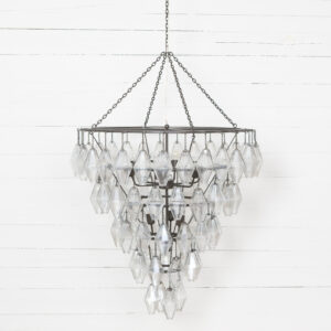 Adeline Large Round Chandelier Antiqued Iron