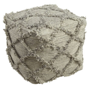 Imported Adelphie wool covered Pouf